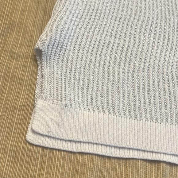 Lilly Pulitzer top no sleeve knit style white grey top shirt size small - Picture 6 of 13